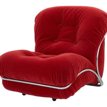 Vintage Chrome Lounge Chair