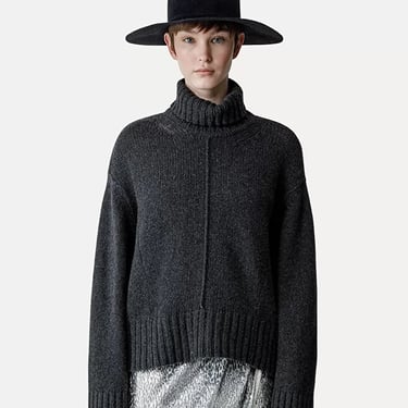 9733_My Knit - Cashmere Turtleneck Sweater - Anthracite