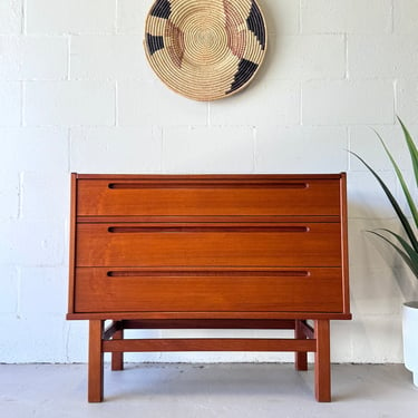 Danish Modern Teak Vanity by Nils Jonsson