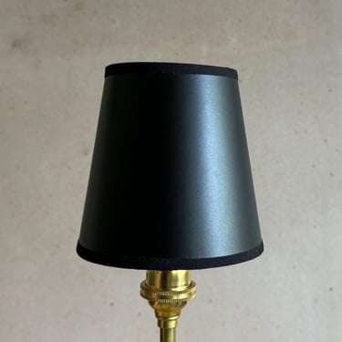Black and Gold Lamp Shade • Chandelier Shade • Small Clip-on Candelabra Shade 