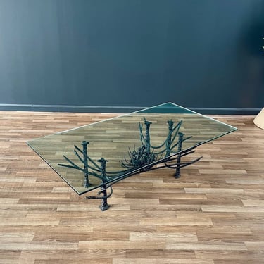 Mid-Century Modern Brutalist Coffee Table by Daniel Gluck 