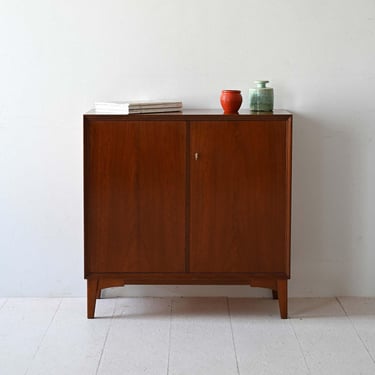 Vintage 1960s Scandinavian Mahogany Sideboard with Shelves 