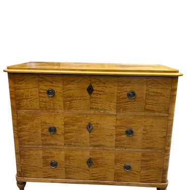 Swedish 1940's Birch Wood Commode