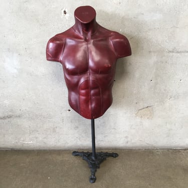 Leather Mannequin Man Bust By Mulberry