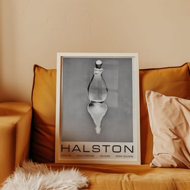 Vintage 1970s Halston Perfume Advertisement Poster Print | 11