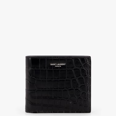 Saint Laurent Men Saint Laurent Black Wallets