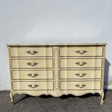 Vintage French Provincial Dresser by Dixie Furniture Antique Chest of Drawers Shabby Chic Regency Storage Bedroom CUSTOM PAINT AVAILABLE 