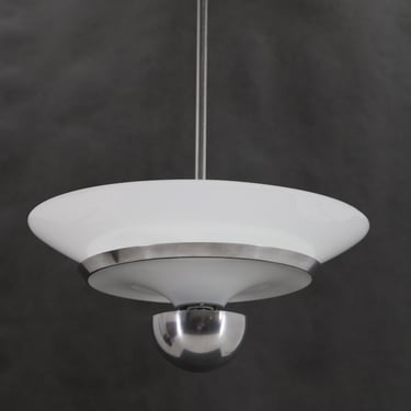 1930s Bauhaus Pendant Lamp , Restored / Vintage Pendant Lamp / Mid-century / 