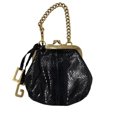 Dolce & Gabbana Black Snakeskin Mini Bag