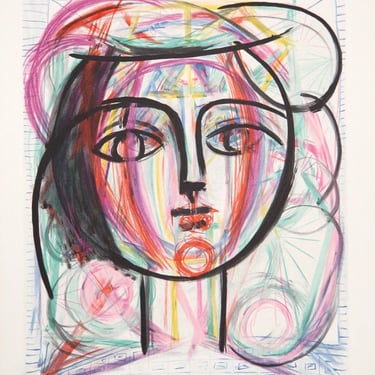 Tete de Femme, Pablo Picasso (After), Marina Picasso Estate Lithograph Collection 