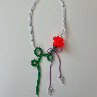 Red Rose Baddie Necklace