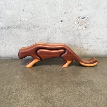 Sculptured Wood Panther