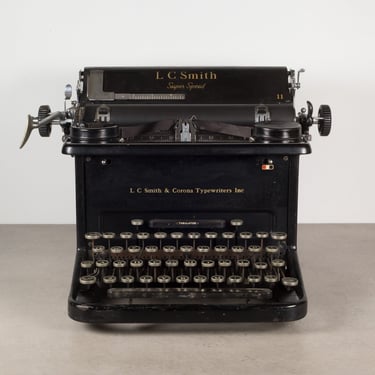 Antique LC Smith &amp; Corona Super Speed Typewriter c.1937