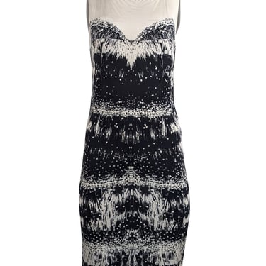 Just Cavalli - Black & Ivory Print Sleeveless Dress Sz 8