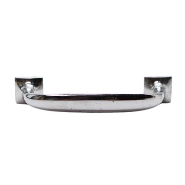 Vintage 4.25 in. Classic Chrome Plated Brass Drawer Bridge Pull