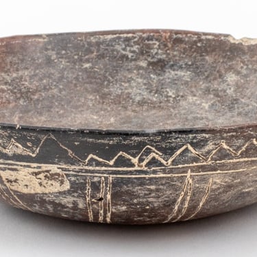 Pre-Columbian Incised Blackware Bowl