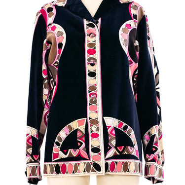 1960's Emilio Pucci Printed Velvet Jacket