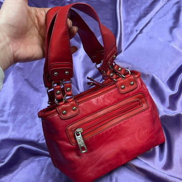 2000s Vintage Candies Red Faux Leather Mini Bag