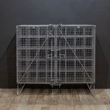 Antique French 40 Bottle Wine Cage c.1930-1940