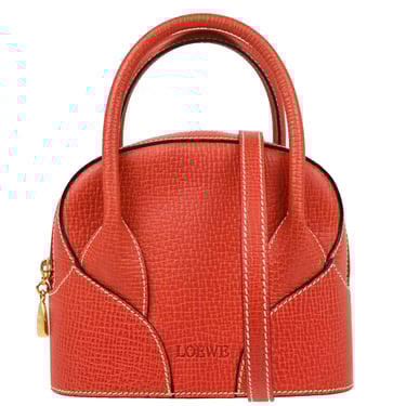 Loewe Vermilion Red Leather 2way Shoulder Handbag