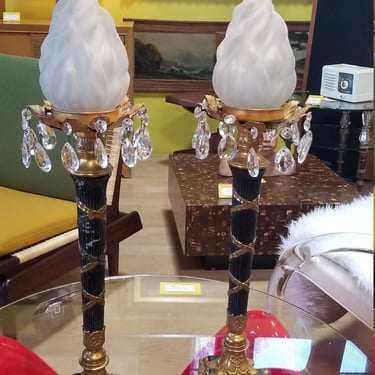 Neoclassical Candlestick Lamps 