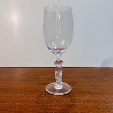 Vintage Royales de Champagne France Bayel Venus di Milo Wine Glass Water Goblet 