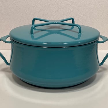 Dansk Købenstyle Turquoise 2 Quart Enamel Pot (#2) 