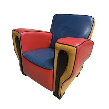 Hip Hop Leather Lounge Chair, NL, 1990&#8217;s