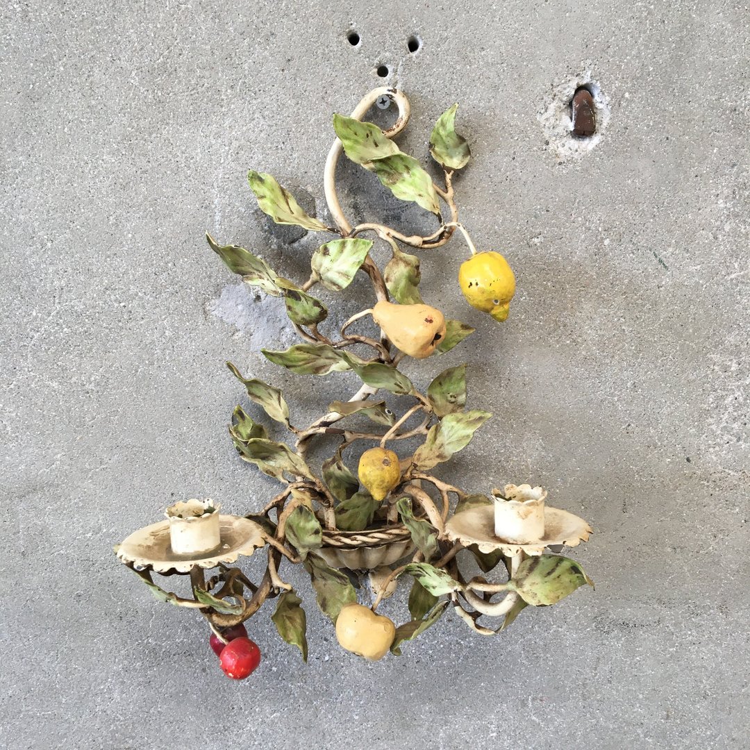 Vintage Fruit Tole Sconce Urban Americana Long Beach, CA