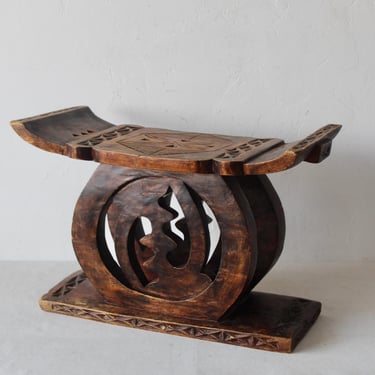 African Vintage Ashanti Wisdom Stool Ghana 