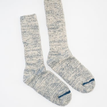 Japanese Garabou Slipper Socks in Indigo