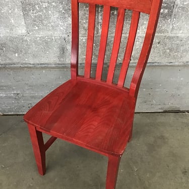 Red-Stained Chair (Seattle)