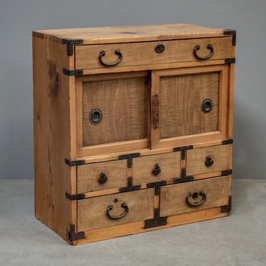 Small Antique Japanese Merchant Chest