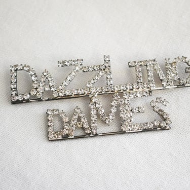 Vintage "Dazzling Dames" Rhinestone Brooch 