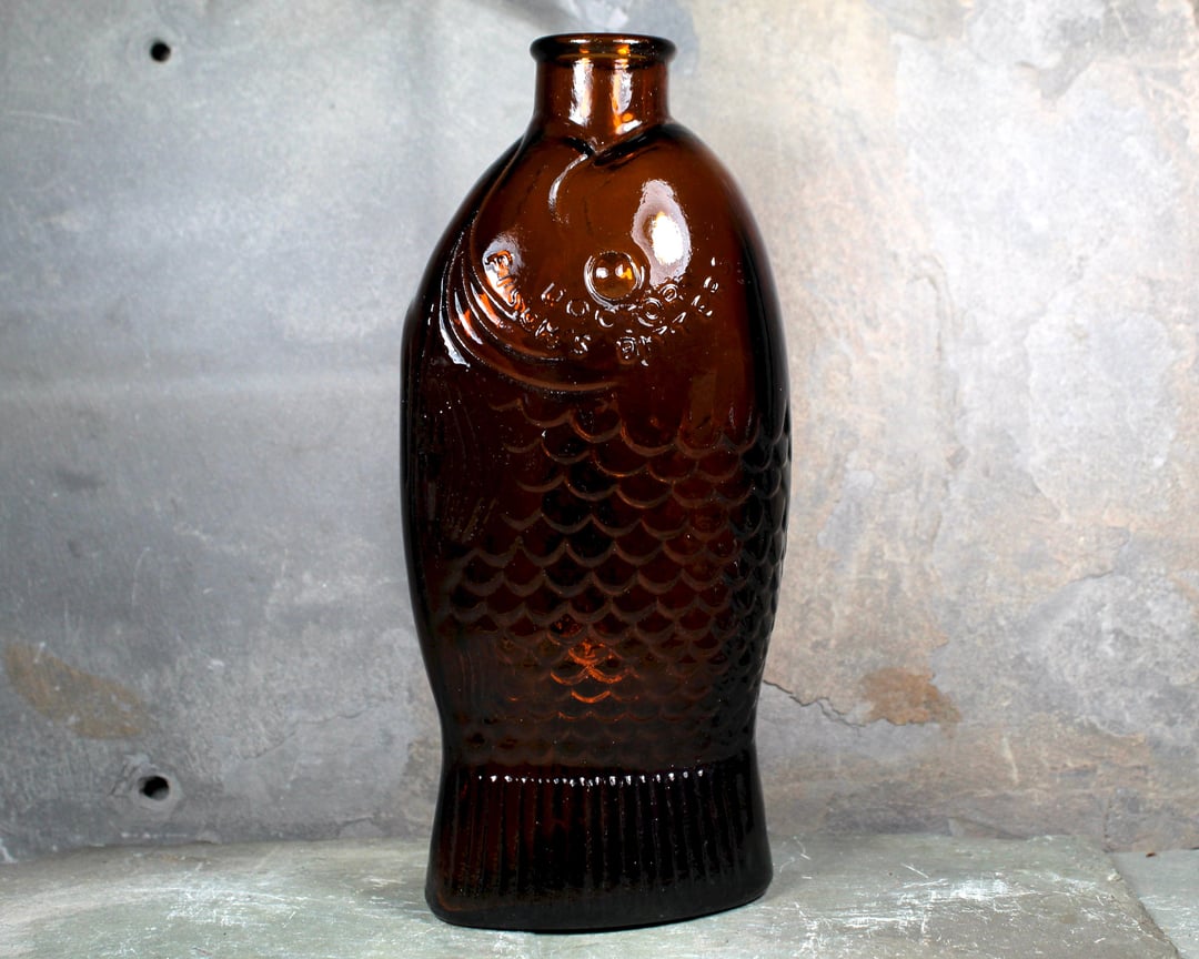 Dr. Fisch's Bitters Bottle Millville New Jersey Brown Glass