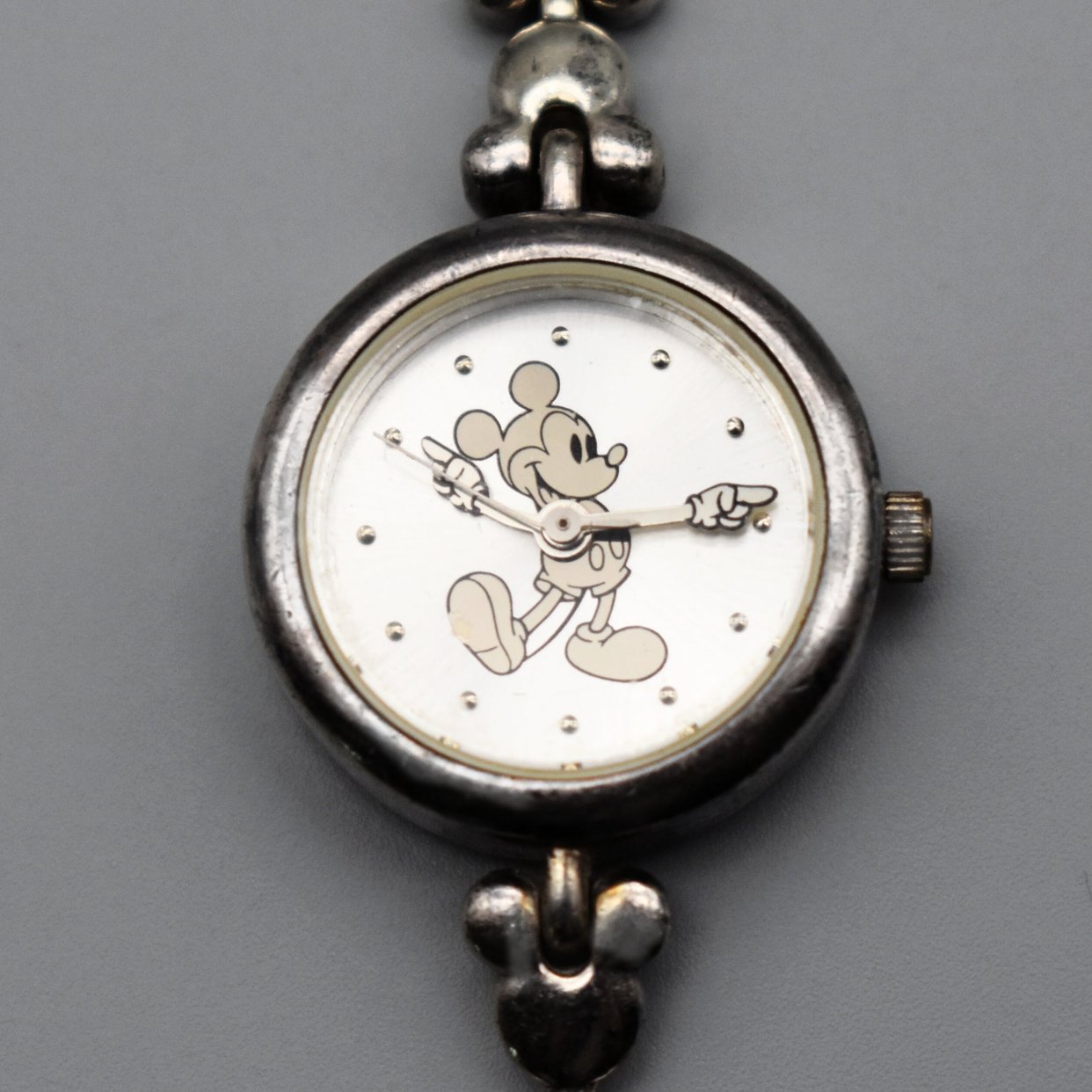 Vintage Disney Time Works Silver Mickey Mouse Watch ✨ Mickey Mouse Disney Time Works Watch✨ ตัวเรือนสีเงินรุ่น  main image 4