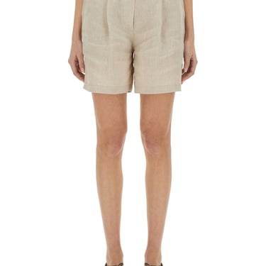 Brunello Cucinelli Women Linen Baggy Shorts