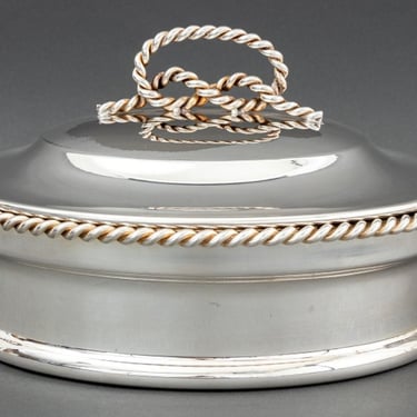 Bonwit Teller Silver Plate Covered Serving Dish