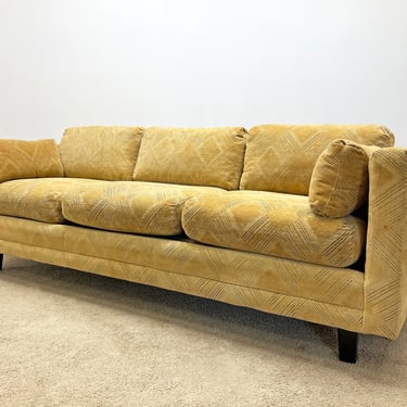 mid century tuxedo sofa couch 1970s 