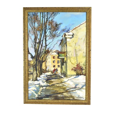 Ukrainian Oil Painting “Spring Sunshine” signed Romanchuk 2006 