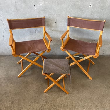Director's Folding Chair Set