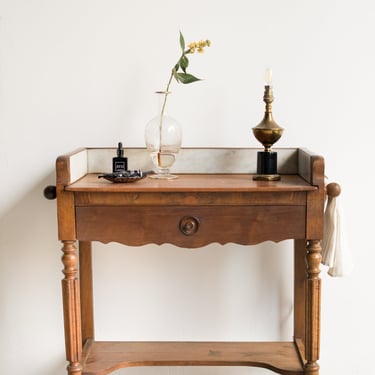 Vintage Vanity with Marble Accent