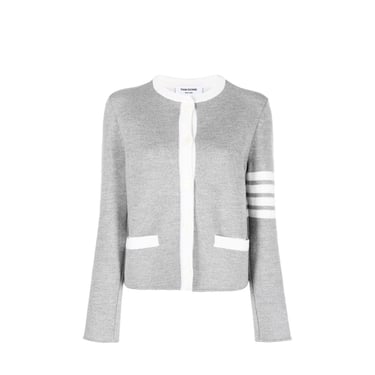 Thom Browne 4- Bar Wool Cardigan Women