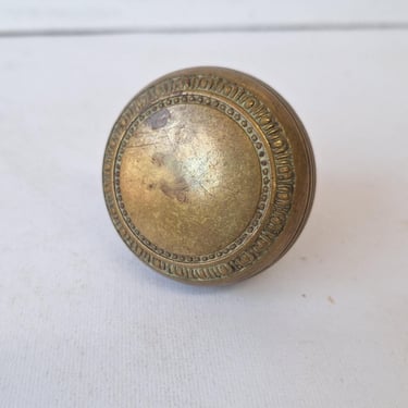 Antique Entry Sized Bronze Knob, Antique Large Doorknob, Large Antique Doorknob, Bronze Design, Victorian Era 110106 