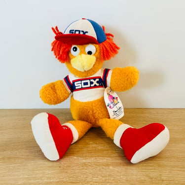 Vintage Chicago White Sox Mascot Roobarb Plush Doll 1983 by Larami With Tag 