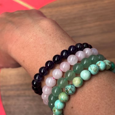 Chakra Beaded Gem Bracelet