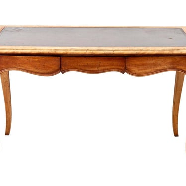 Continental Leather Top Writing Table