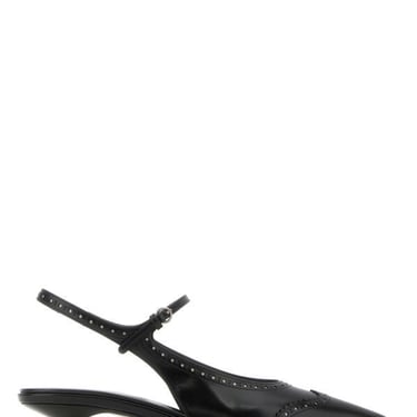 Miu Miu Women Black Leather Pumps