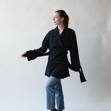 Silk Wrap Coat | Issey Miyake 