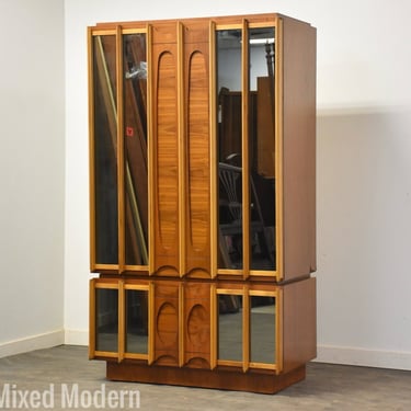 Tobago Brutalist Tall Armoire Dresser 